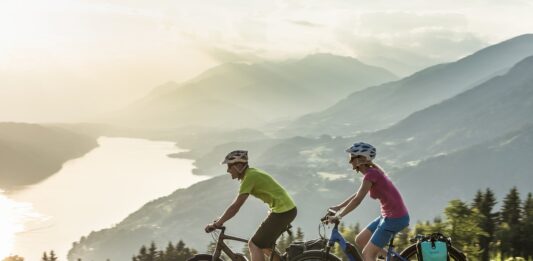 Cyclists in Austria - Cycling - Alpe Adria Cycle Path